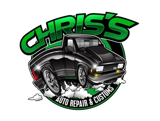 Chriss Auto Repair & Customs logo design by DreamLogoDesign
