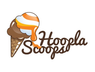 Hoopla Scoops logo design by Suvendu