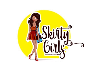 Skirty® Girls Fashion Accessories logo design by LogoInvent