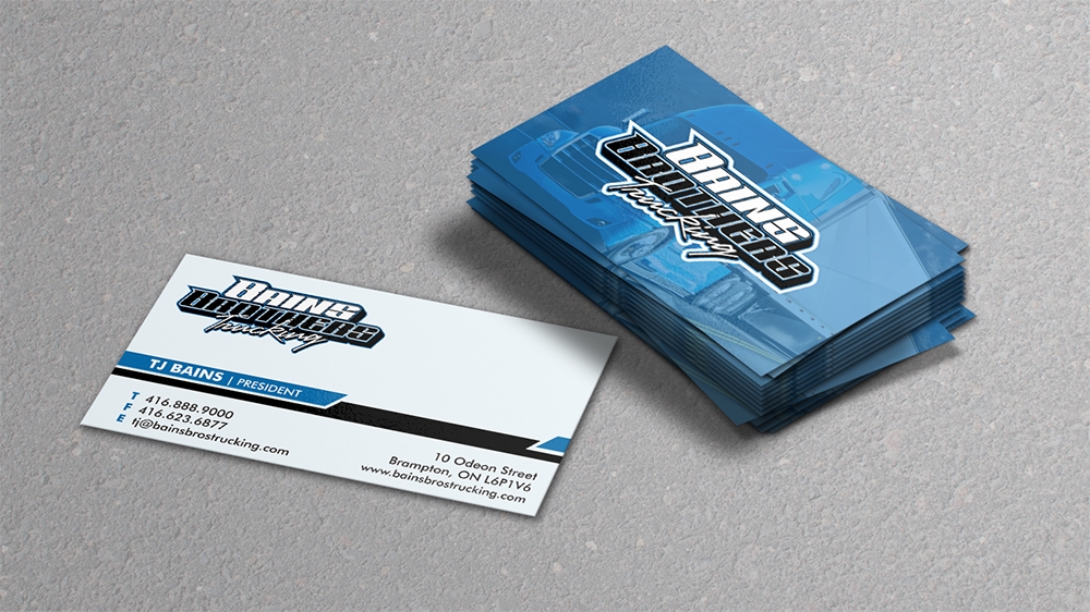 BAINS BROTHERS TRUCKING / BAINS BROS TRUCKING logo design by MCXL