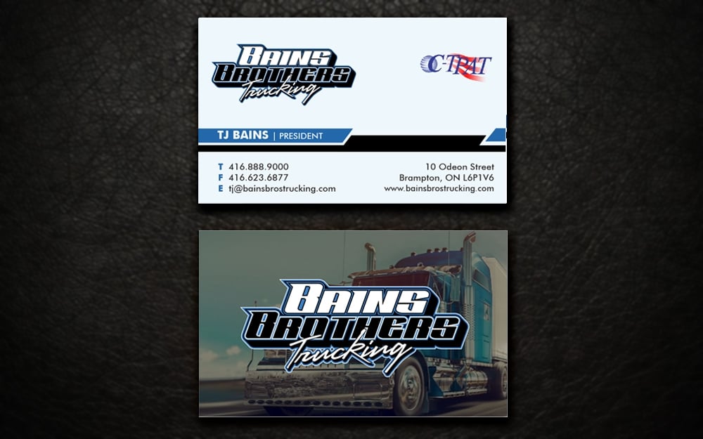 BAINS BROTHERS TRUCKING / BAINS BROS TRUCKING logo design by MCXL