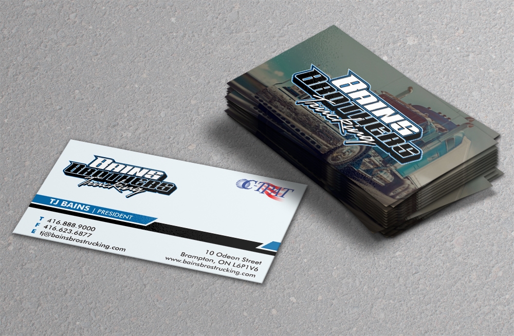 BAINS BROTHERS TRUCKING / BAINS BROS TRUCKING logo design by MCXL