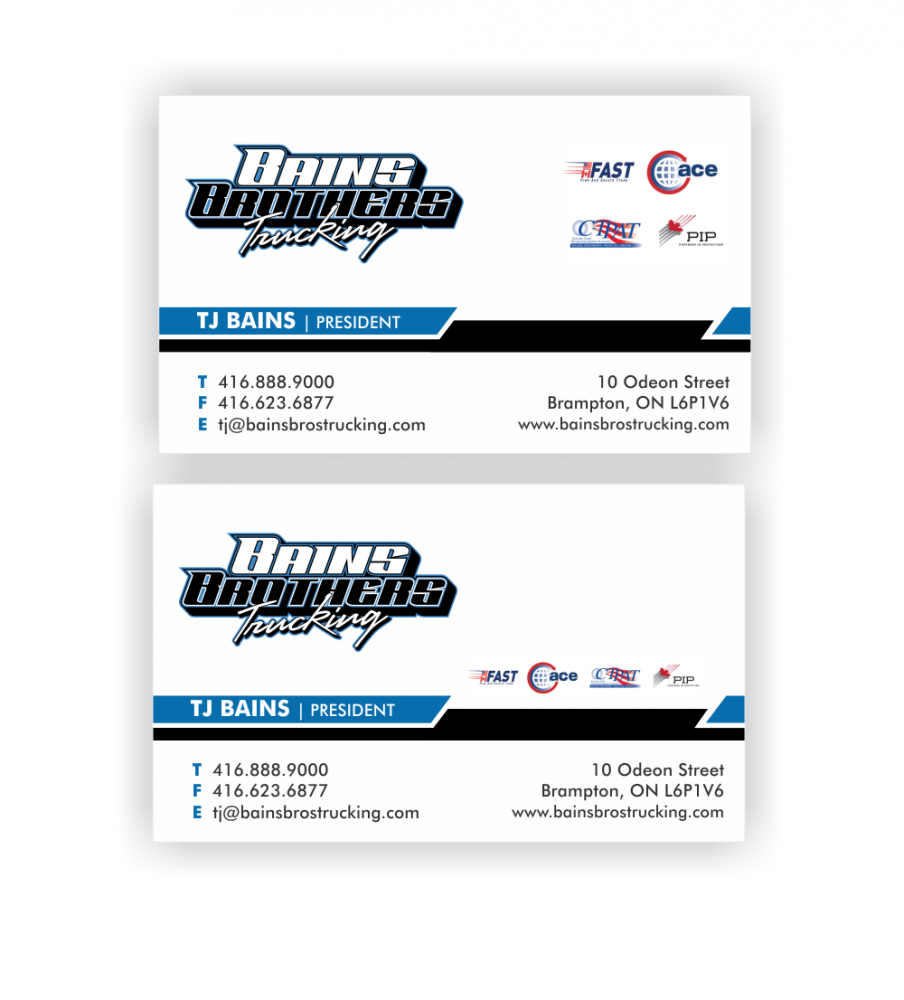 BAINS BROTHERS TRUCKING / BAINS BROS TRUCKING logo design by MCXL