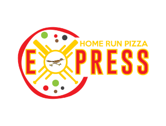 Home Run Pizza Express logo design by nona