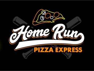 Home Run Pizza Express logo design by daywalker