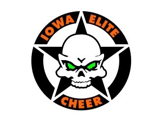 Iowa Elite Cheer (Skull & Bones - I will Attach our most recent)  logo design by GemahRipah
