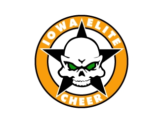 Iowa Elite Cheer (Skull & Bones - I will Attach our most recent)  logo design by cybil
