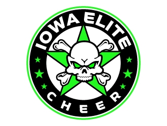 Iowa Elite Cheer (Skull & Bones - I will Attach our most recent)  logo design by jaize
