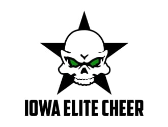 Iowa Elite Cheer (Skull & Bones - I will Attach our most recent)  logo design by GemahRipah