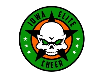 Iowa Elite Cheer (Skull & Bones - I will Attach our most recent)  logo design by GemahRipah