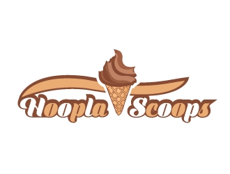 Hoopla Scoops logo design by samuraiXcreations