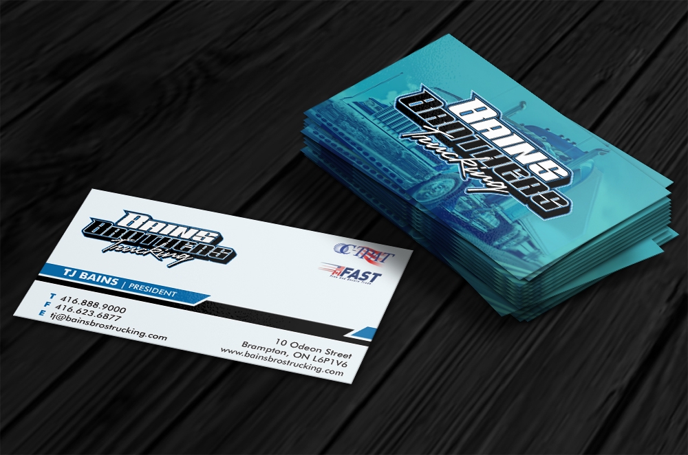 BAINS BROTHERS TRUCKING / BAINS BROS TRUCKING logo design by MCXL