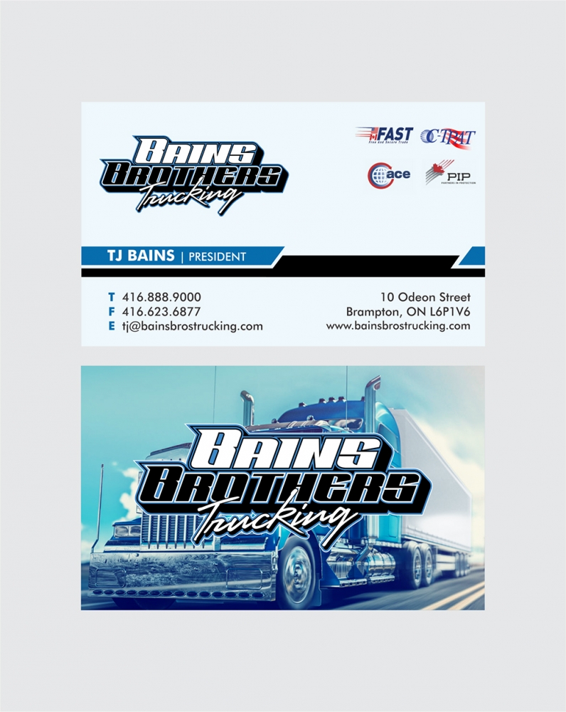BAINS BROTHERS TRUCKING / BAINS BROS TRUCKING logo design by MCXL