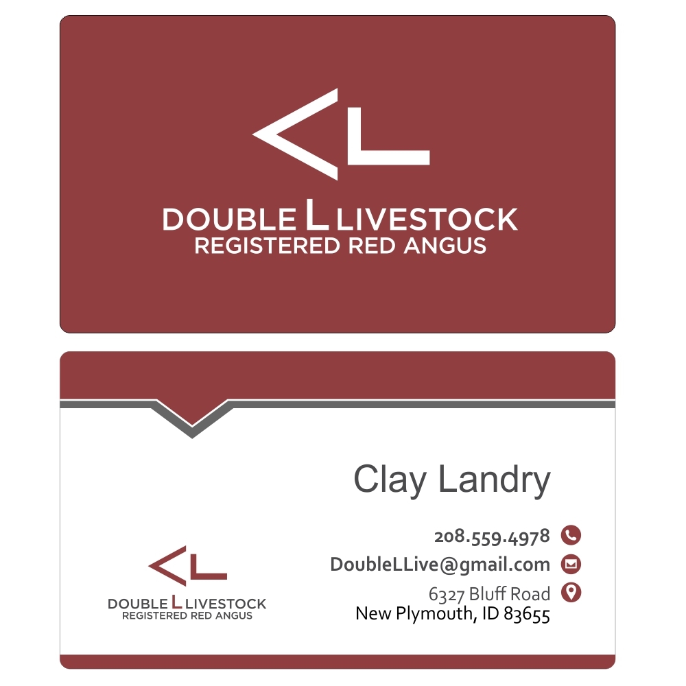 Double L Livestock logo design by TMOX