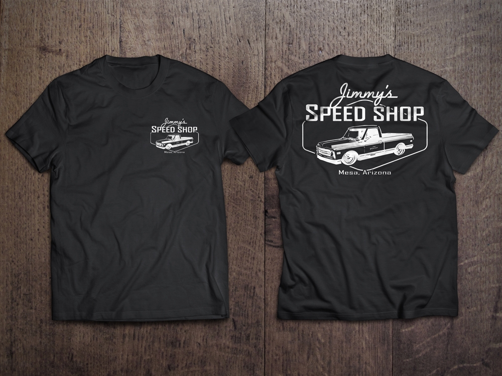 Jimmys speed shop logo design by KHAI