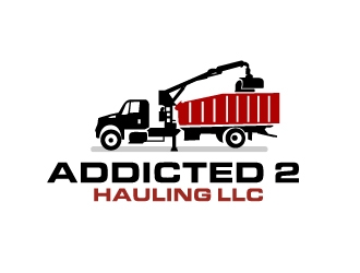 ADDICTED 2 HAULING LLC  logo design by ElonStark