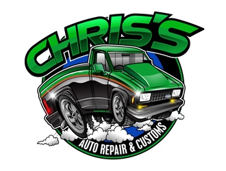 Chriss Auto Repair & Customs logo design by DreamLogoDesign