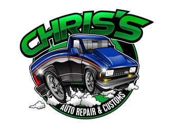 Chriss Auto Repair & Customs logo design by DreamLogoDesign