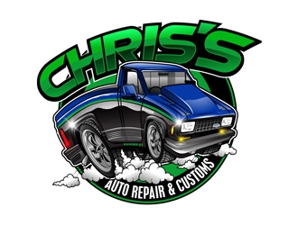 Chriss Auto Repair & Customs logo design by DreamLogoDesign