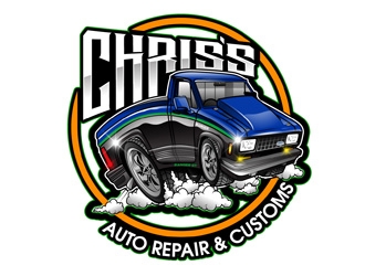 Chriss Auto Repair & Customs logo design by DreamLogoDesign