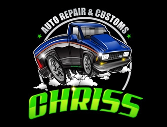 Chriss Auto Repair & Customs logo design by DreamLogoDesign