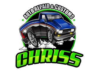 Chriss Auto Repair & Customs logo design by DreamLogoDesign