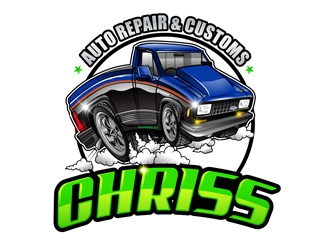 Chriss Auto Repair & Customs logo design by DreamLogoDesign