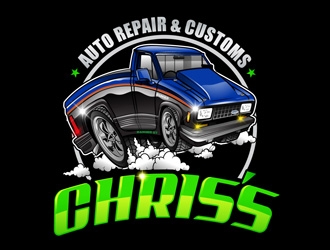 Chriss Auto Repair & Customs logo design by DreamLogoDesign