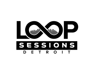 Loop Sessions Detroit logo design by jaize