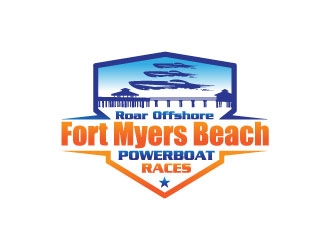 Roar Offshore Fort Myers Beach Powerboat Races logo design by Gaze