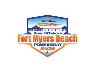 Roar Offshore Fort Myers Beach Powerboat Races logo design by Gaze