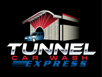 Tunnel Car Wash Express logo design by IanGAB