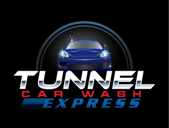 Tunnel Car Wash Express logo design by IanGAB