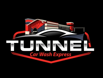 Tunnel Car Wash Express logo design by DreamLogoDesign
