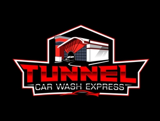 Tunnel Car Wash Express logo design by DreamLogoDesign