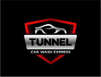 Tunnel Car Wash Express logo design by alfais