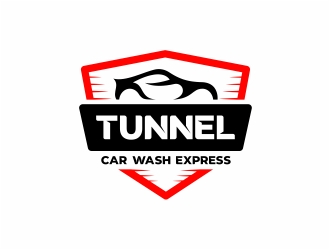 Tunnel Car Wash Express logo design by alfais