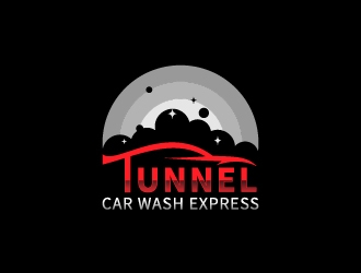 Tunnel Car Wash Express logo design by Anizonestudio