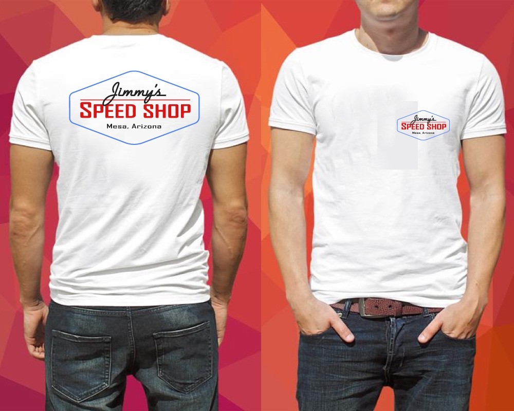 Jimmys speed shop logo design by Boomstudioz