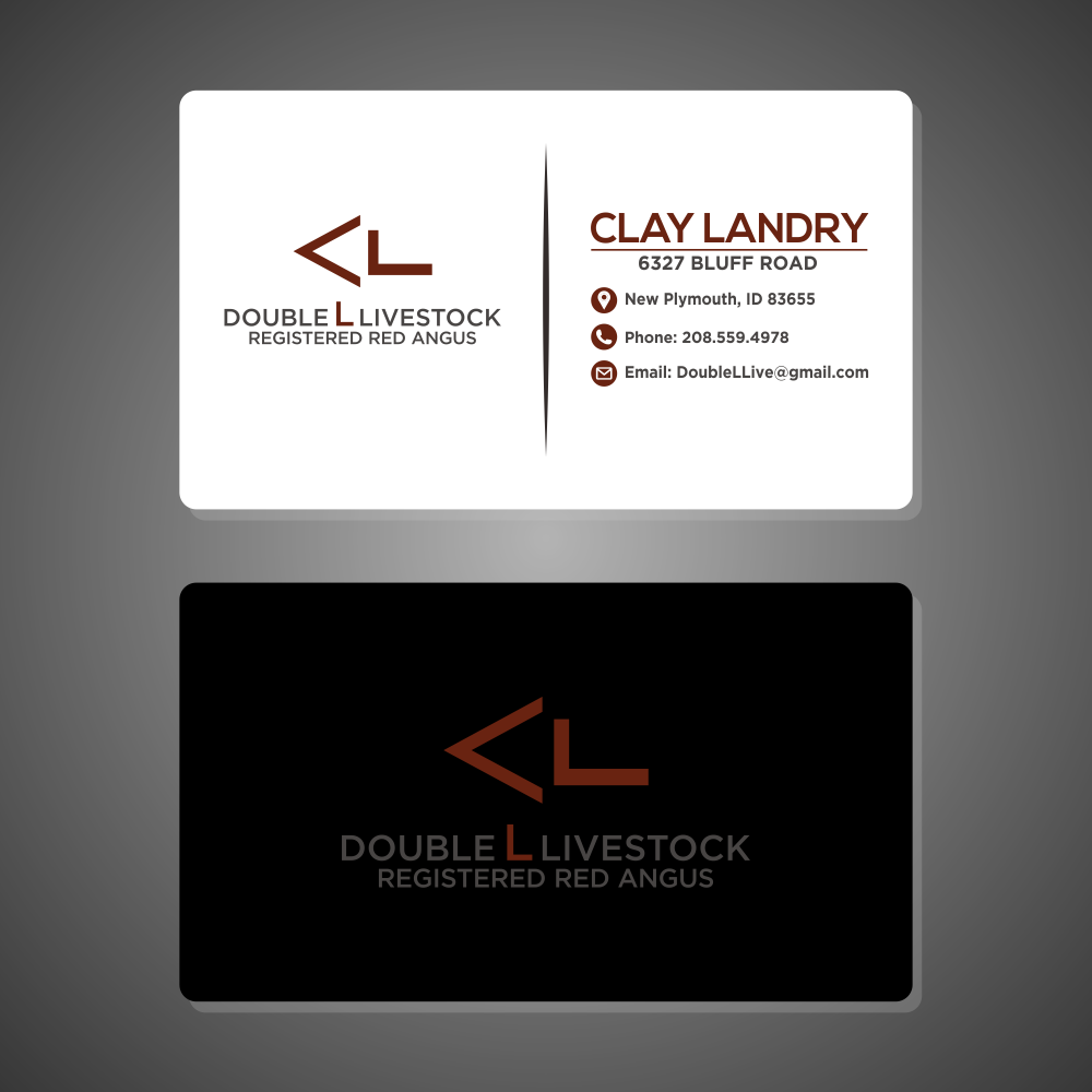 Double L Livestock logo design by done