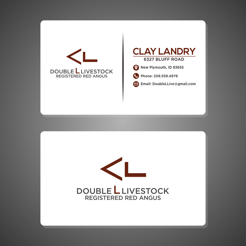 Double L Livestock logo design by done