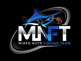Mixed Nuts Fishing Team logo design by DreamLogoDesign