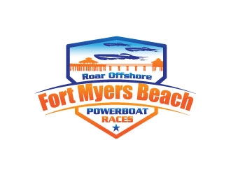 Roar Offshore Fort Myers Beach Powerboat Races logo design by Gaze