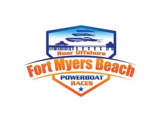 Roar Offshore Fort Myers Beach Powerboat Races logo design by Gaze