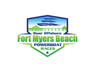 Roar Offshore Fort Myers Beach Powerboat Races logo design by Gaze