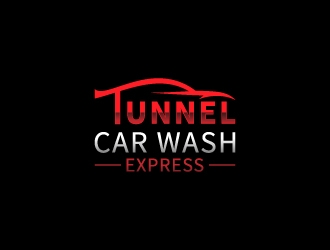 Tunnel Car Wash Express logo design by Anizonestudio