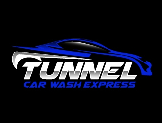 Tunnel Car Wash Express logo design by ElonStark
