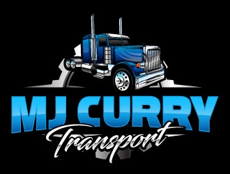 MJ Curry Transport logo design by daywalker
