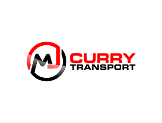 MJ Curry Transport logo design by akhi