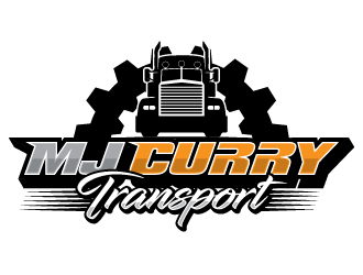 MJ Curry Transport logo design by PRN123